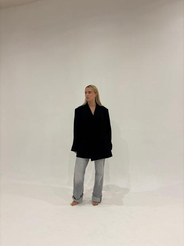 Blazer croisé noir