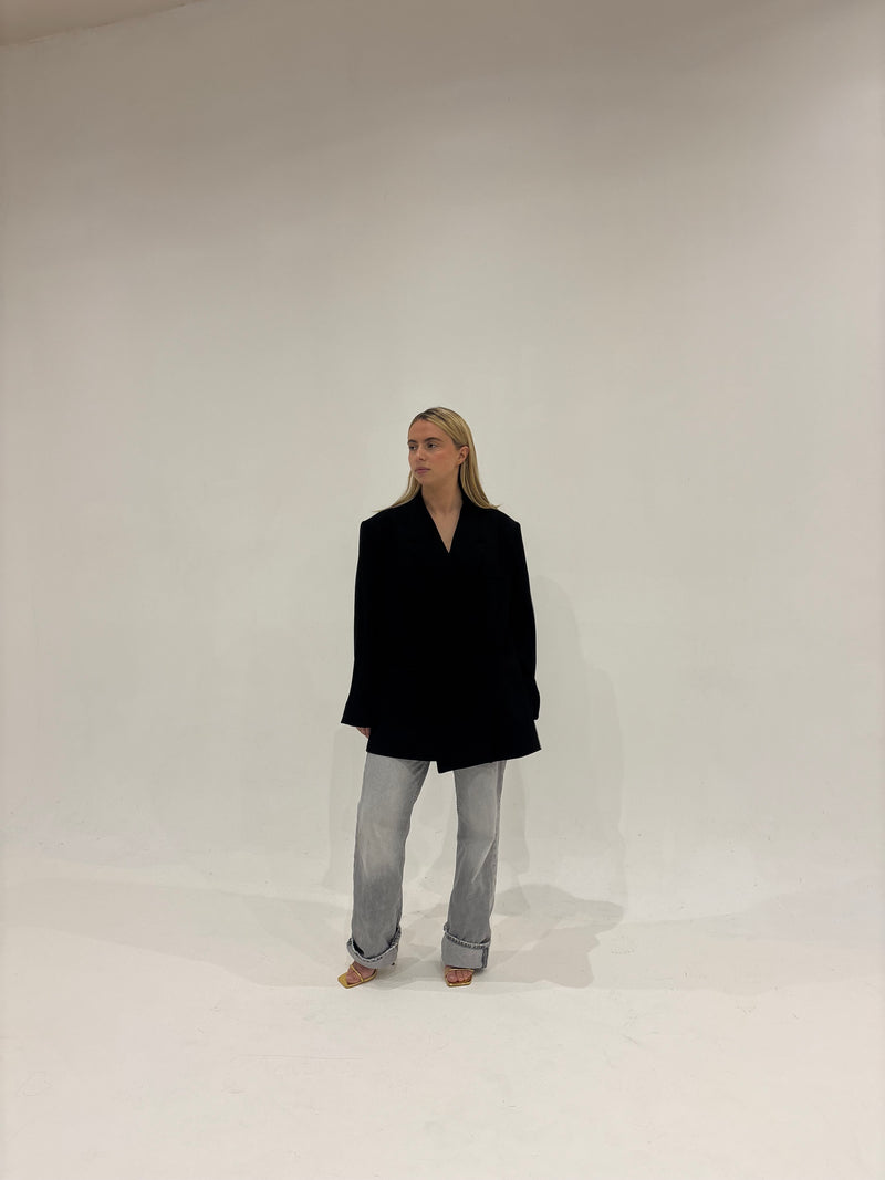Blazer croisé noir